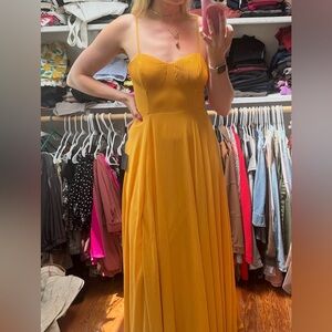 Lulu's Vibrant Yellow Maxi Dress